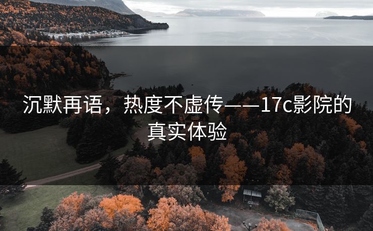 沉默再语，热度不虚传——17c影院的真实体验
