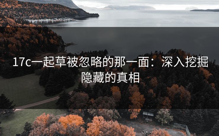 17c一起草被忽略的那一面：深入挖掘隐藏的真相