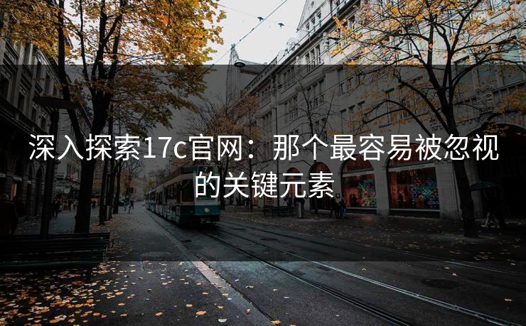 深入探索17c官网：那个最容易被忽视的关键元素