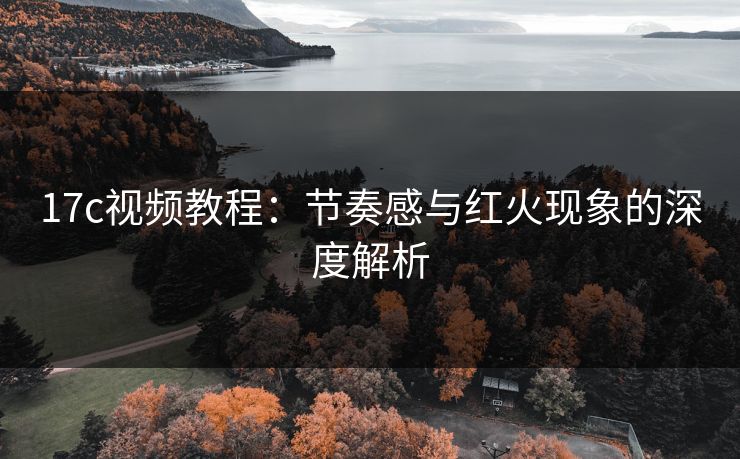 17c视频教程:节奏感与红火现象的深度解析 17c视频教程:节奏感与红火现象的深度解析