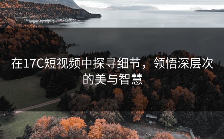 在17C短视频中探寻细节，领悟深层次的美与智慧